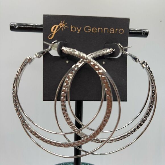 G by Gennaro Hoop Earrings $16ea / 3 for $25 - Picture 3 of 8
